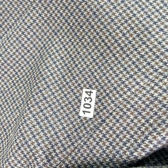 Chaps by Ralph Lauren Jacket Mens 40T Gray Houndstooth Wool Long-Sleeve Suit - Picture 10 of 10